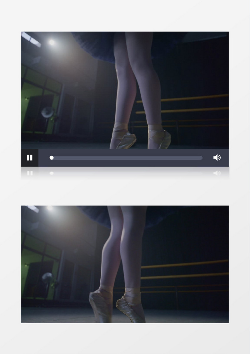 一个芭蕾舞者的脚部特写实拍视频素材