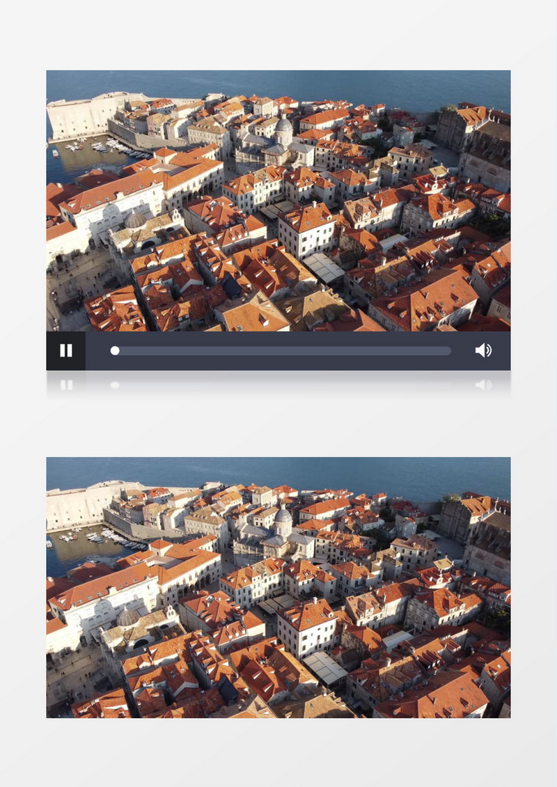 海边的特色小镇建筑实拍视频素材