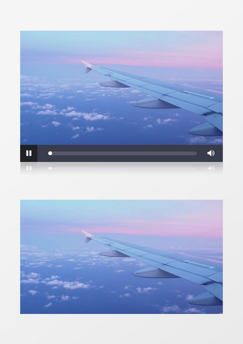 飞机在天空中飞行实拍视频素材