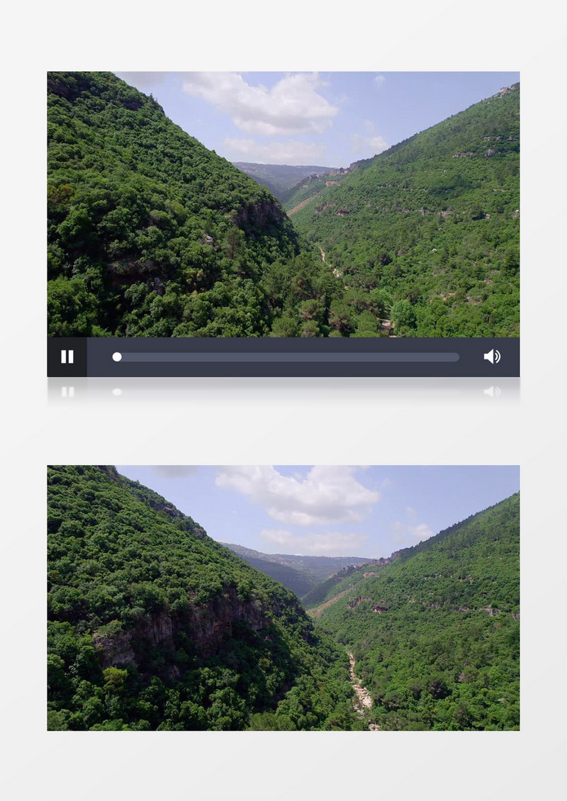 航拍巍峨高耸的山川实拍视频素材