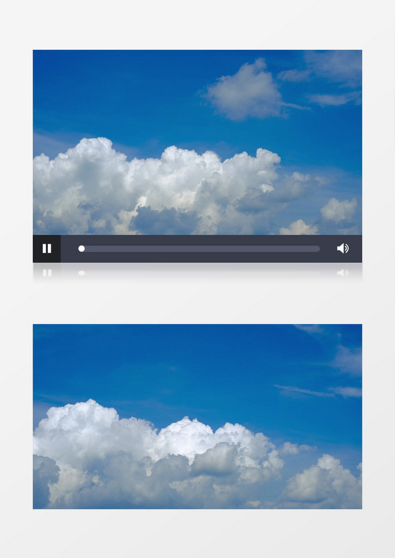 延时拍摄云朵在空中翻腾实拍视频素材