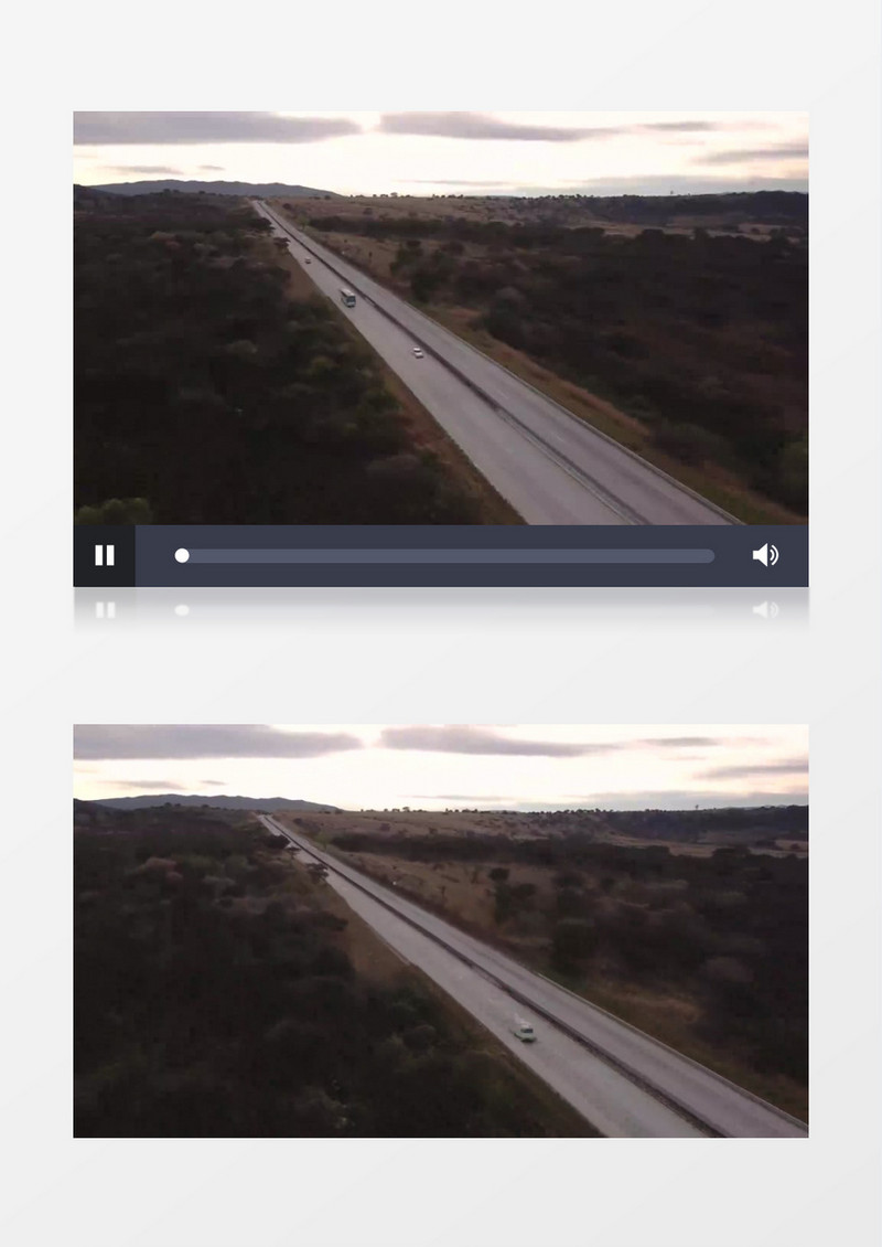 车辆在郊外的道路上行驶实拍视频素材