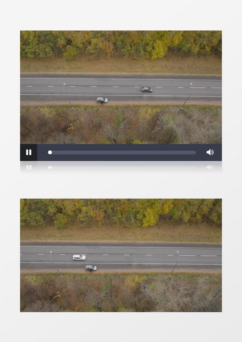在郊外道路上行驶的车辆实拍视频素材