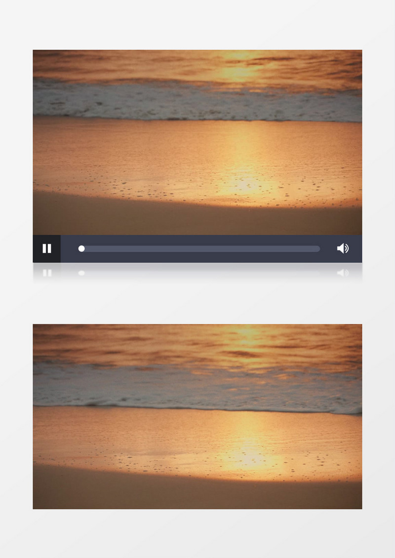 海水不断的冲刷着海岸实拍视频素材实拍视频素材