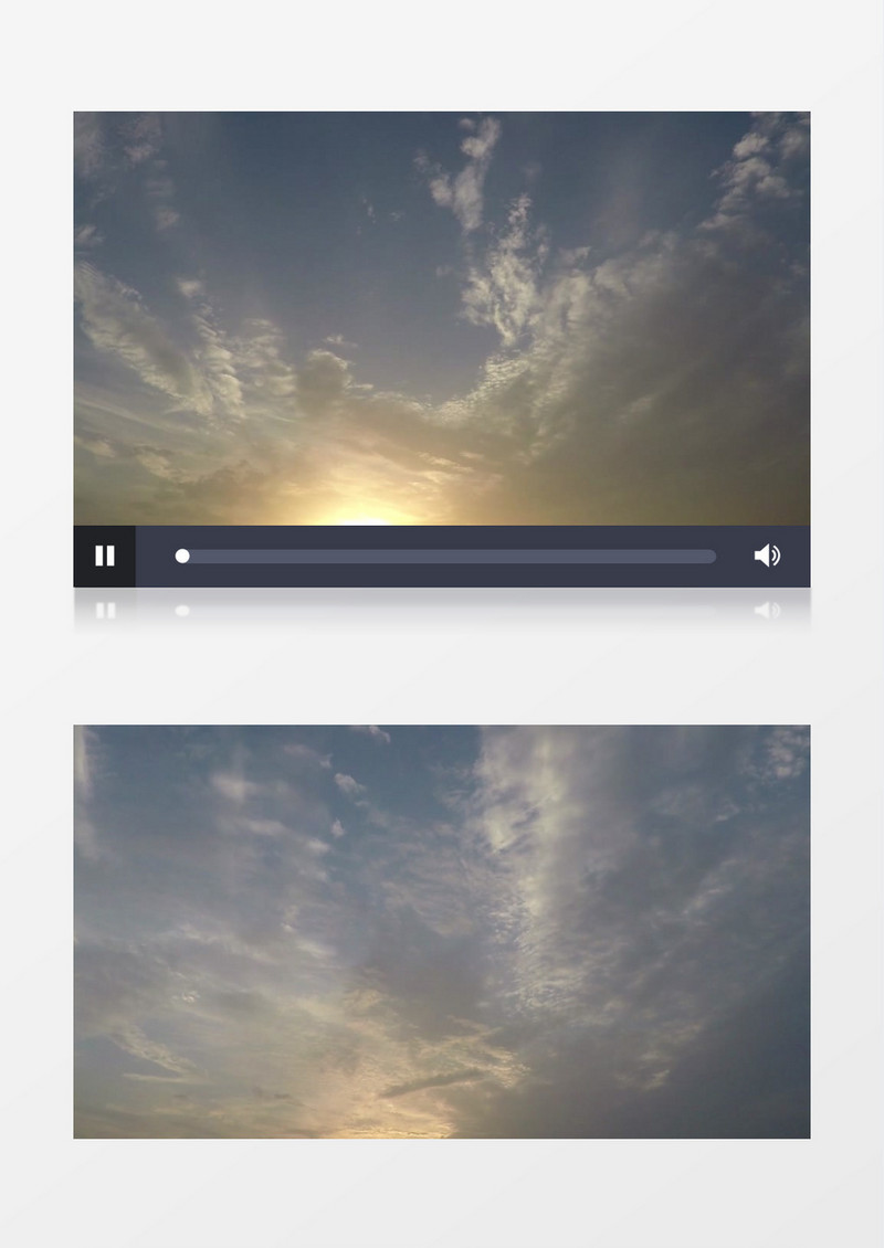 延时拍摄天空的云朵变化实拍视频素材
