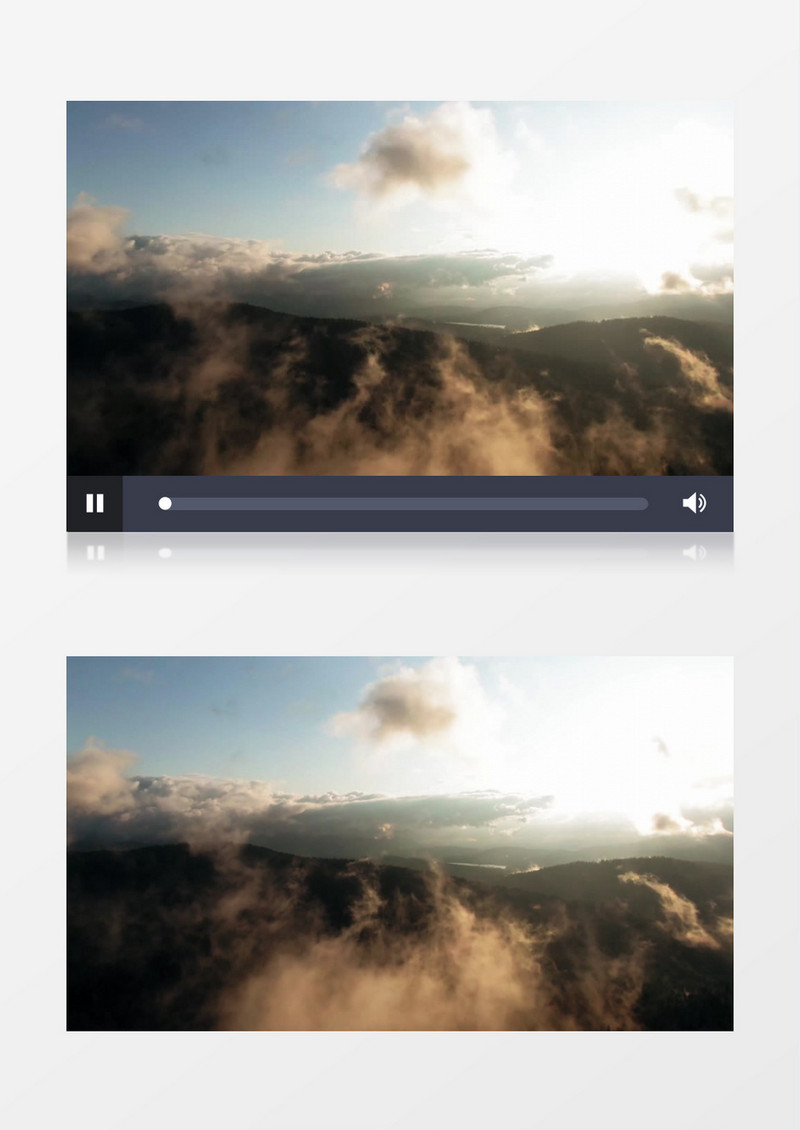 延时拍摄丛林上方的云层变化实拍视频素材