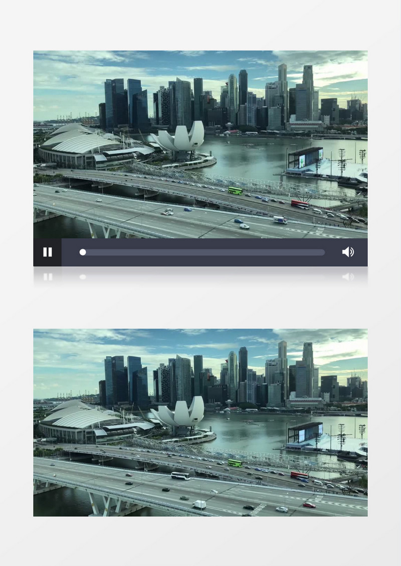 延时拍摄新马泰地标建筑和交通实拍视频素材实拍视频素材