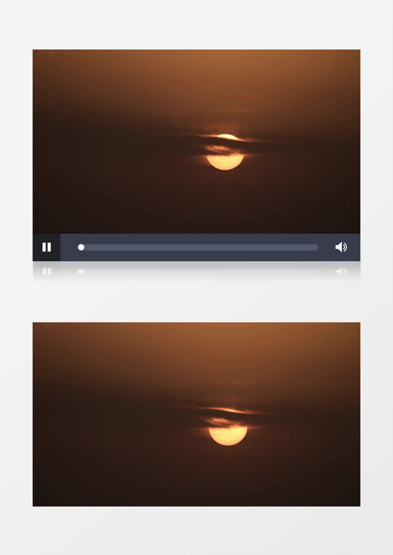 延时拍摄夕阳下落的过程实拍视频素材实拍视频素材