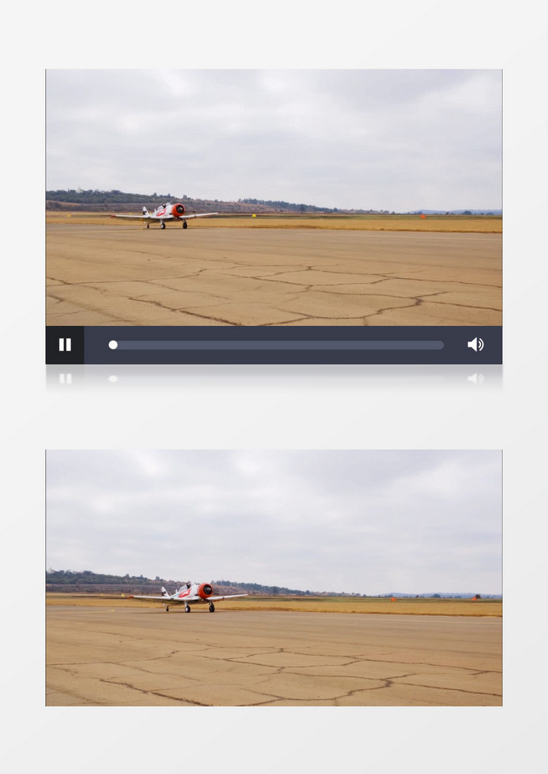 滑翔机在缓缓的起飞实拍视频素材