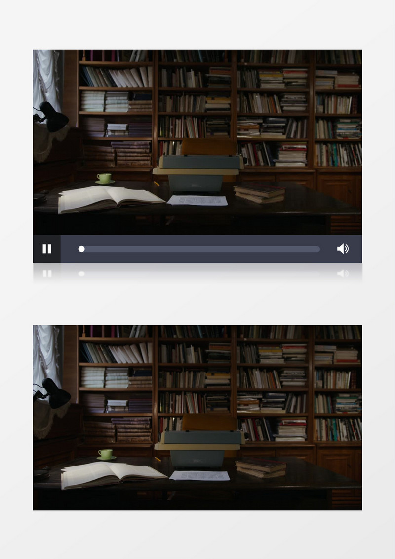 镜头扫过桌上的书籍实拍视频素材