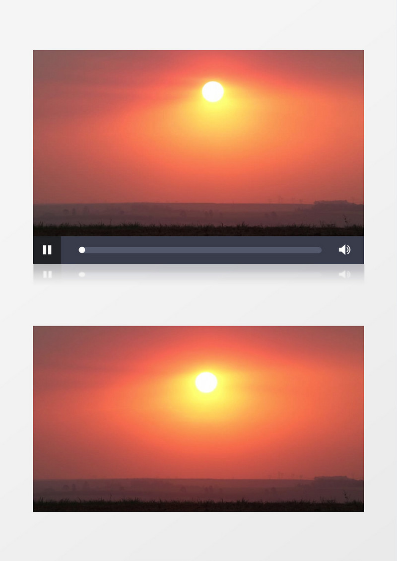 平原上的日落实拍视频素材