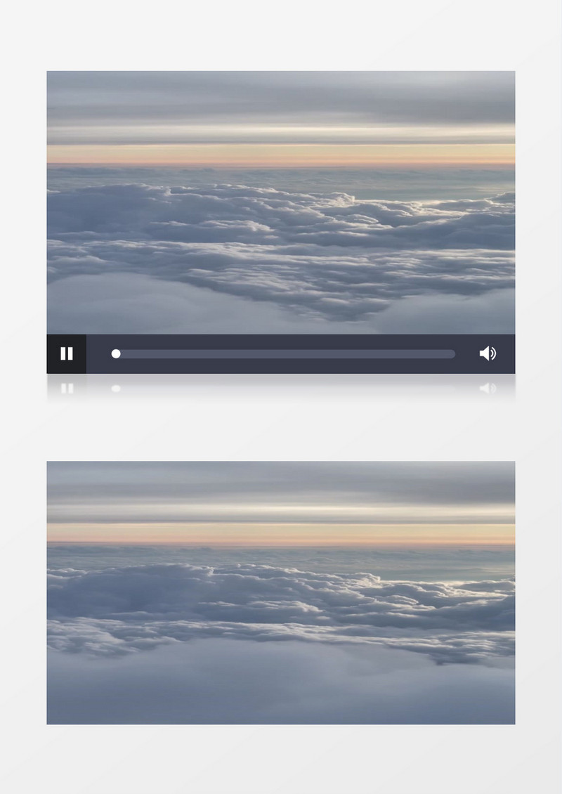 在飞机上拍的云海实拍视频素材