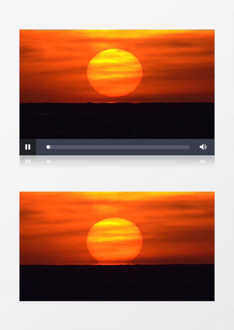海面日落实拍视频