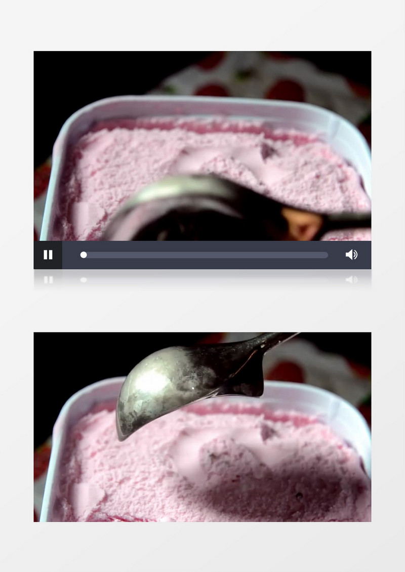 实拍超级美味的冰激凌高清特写视频素材
