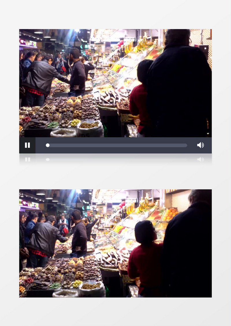 高清实拍水果市场的热闹景象视频素材