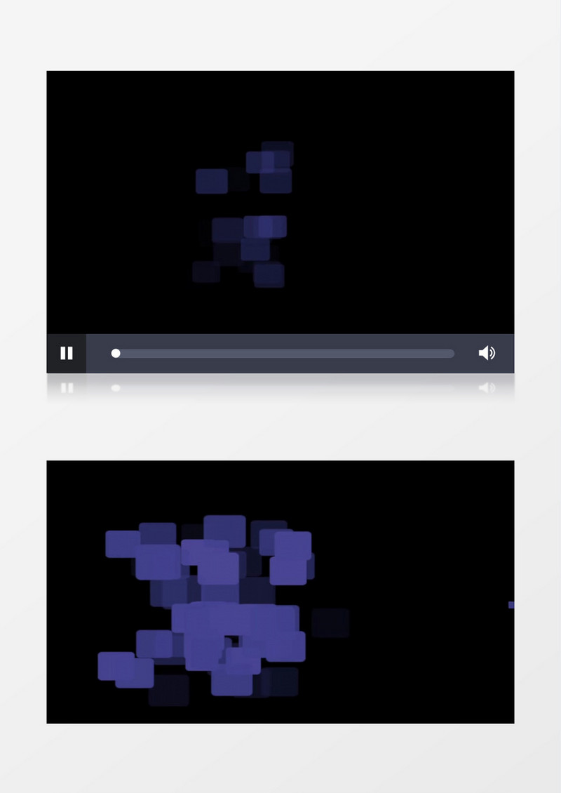 抽象模式矩形运动背景失重形式视频素材