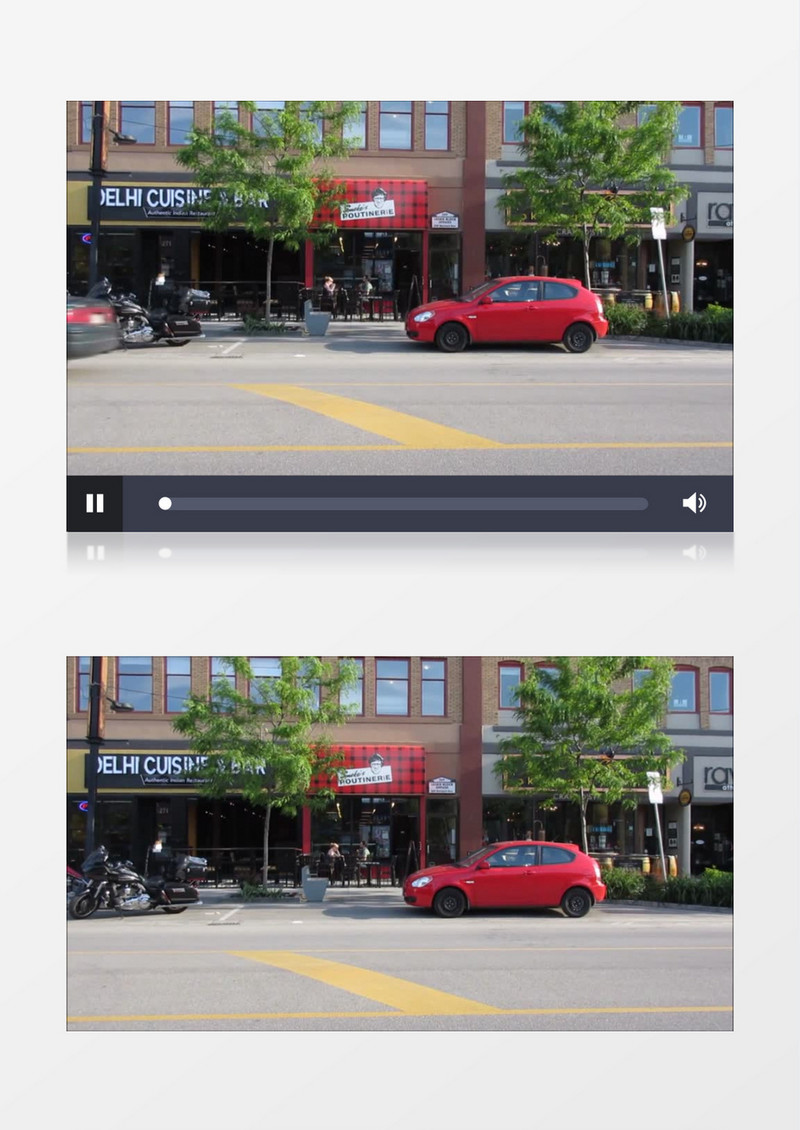 城市街景实拍汽车行驶高清实拍视频