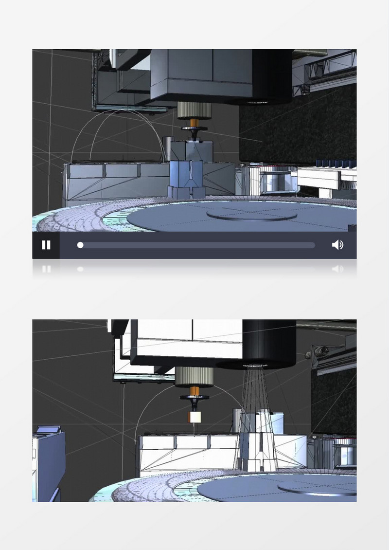  机器人模型3D动画三维可视化视频素材