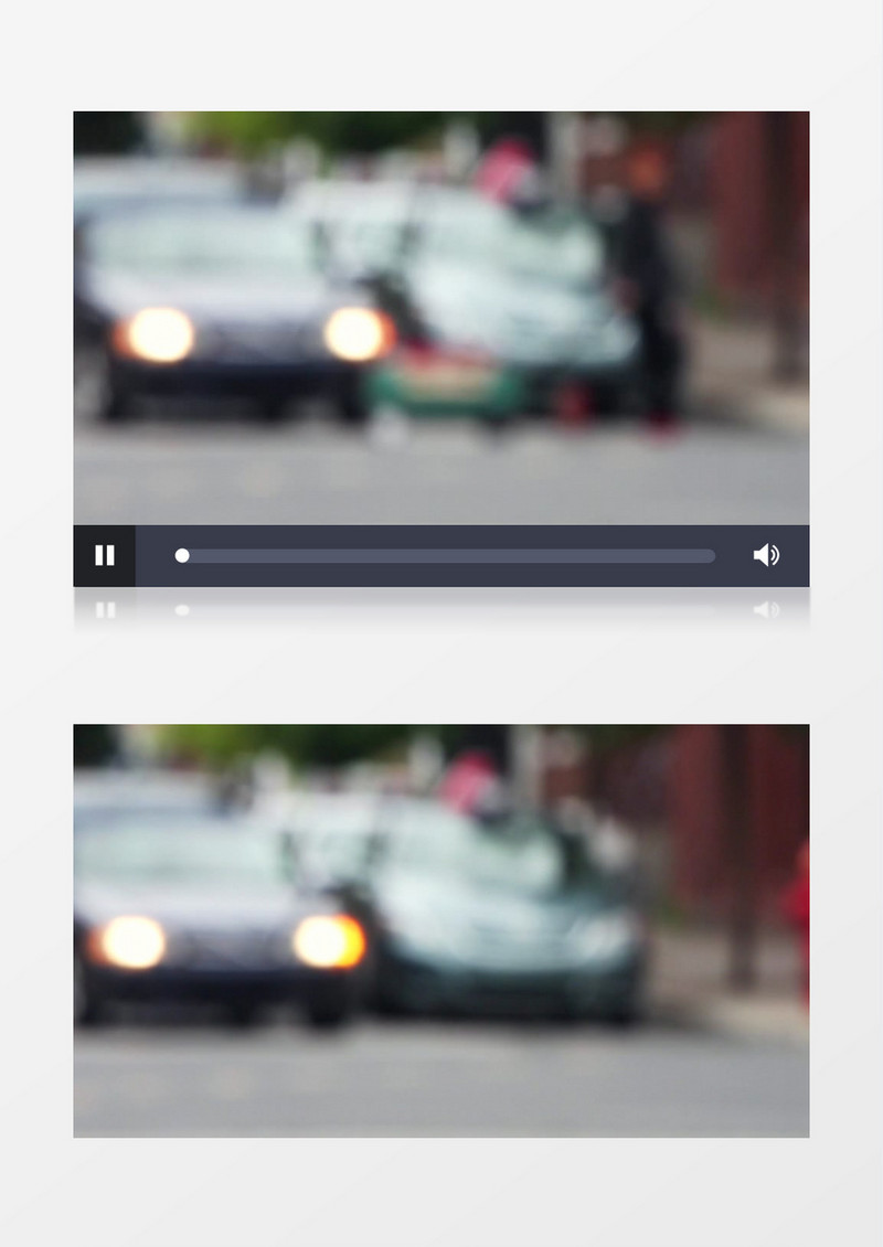 特殊手法实拍道路路口的车辆行驶状况视频素材