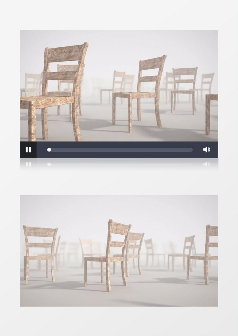 概念椅子视觉效果视频素材