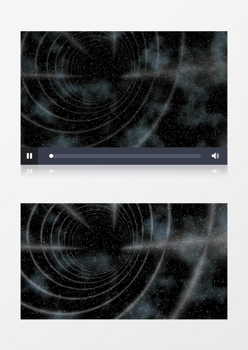 3D动画抽象夜晚天空星空空间旋涡虫洞视频素材
