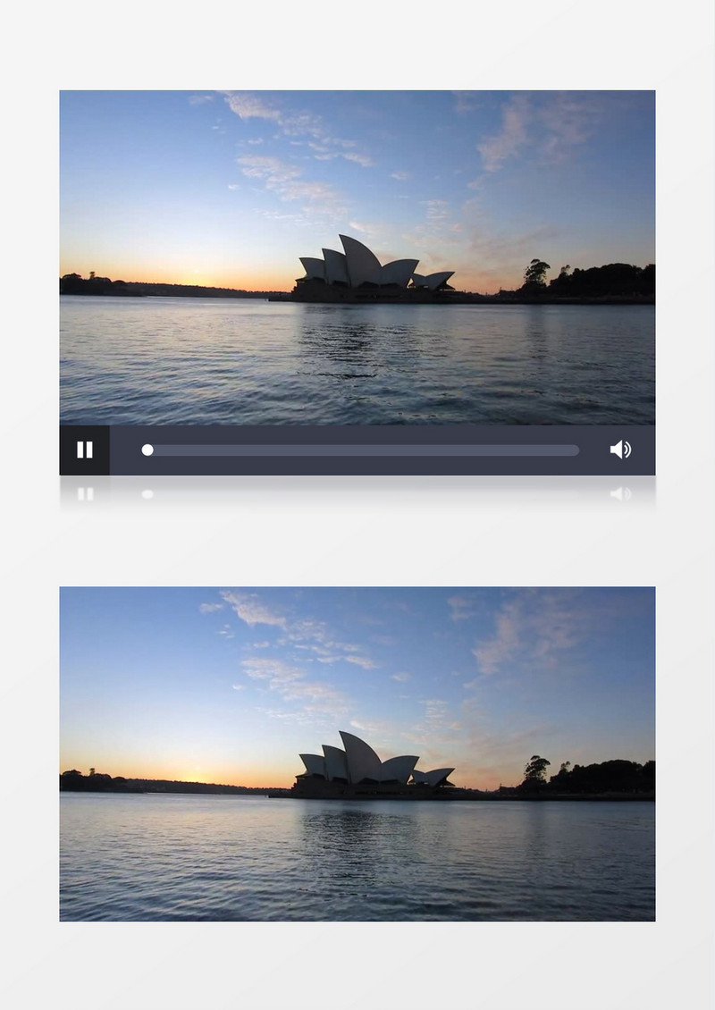 悉尼黄昏日落自然美景实拍视频