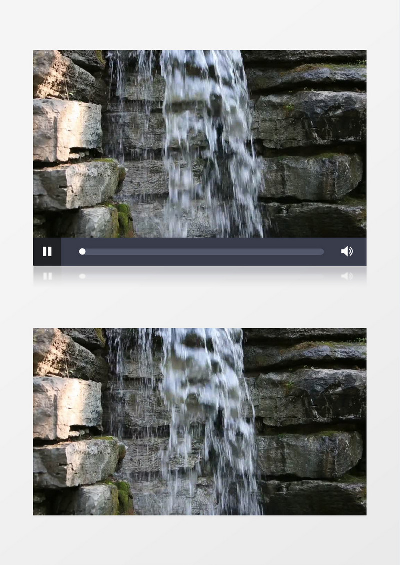 高清实拍瀑布高山流水的别致景观视频素材