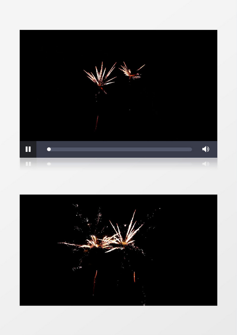 高清实拍美丽的焰火开出一朵朵美丽的烟花视频素材