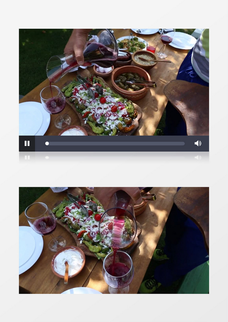 高清实拍一家人在一起享受美味的美食的美好场景实拍视频素材