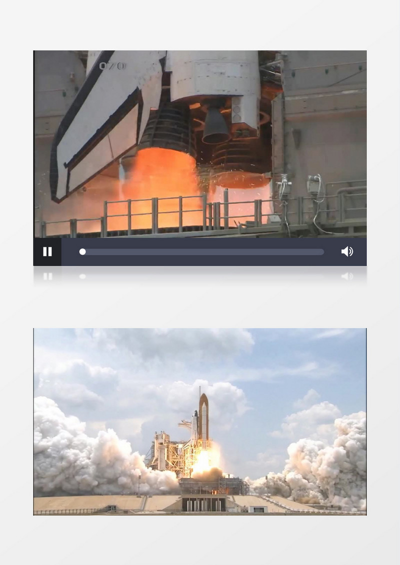 太空旅行宇航员火箭发射实拍视频素材