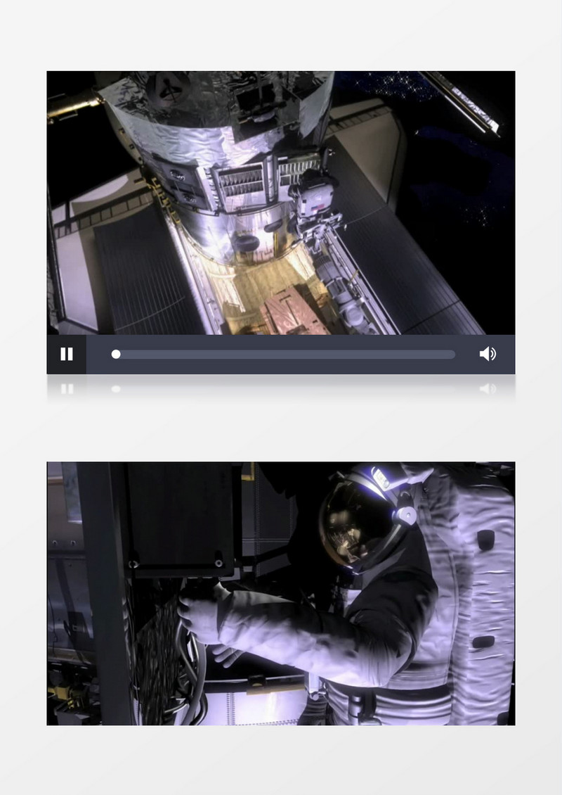 太空宇航员探索宇宙实拍视频素材