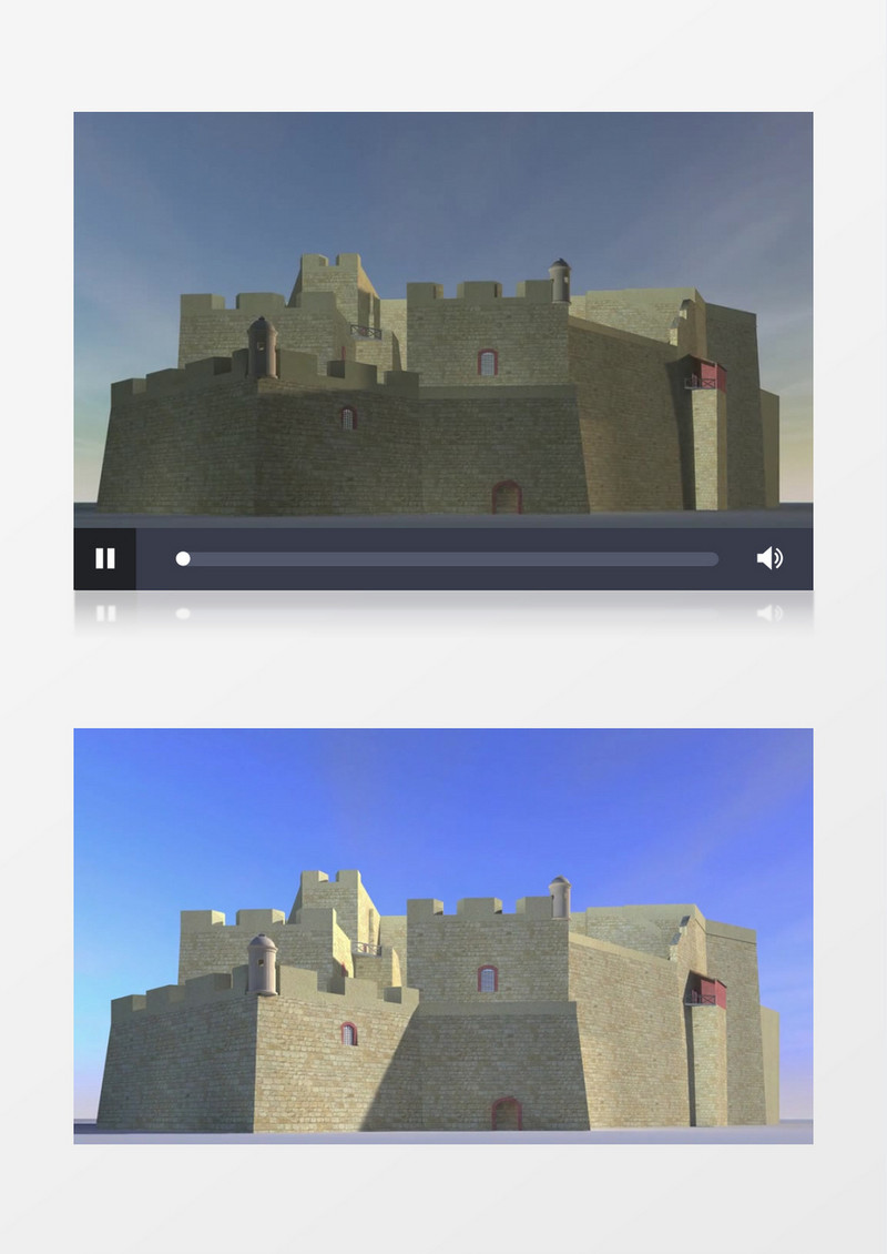 城堡日出日落视频素材