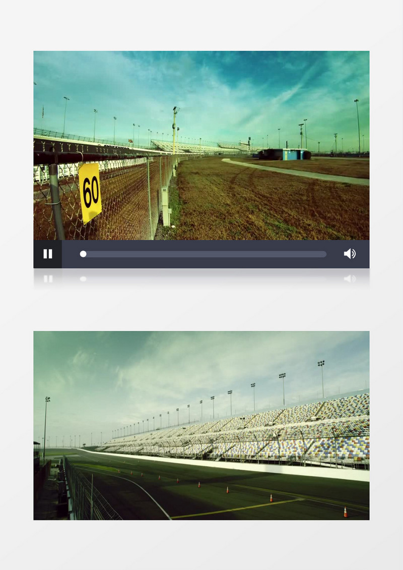 高速赛车场赛车手跑道实拍素材视频