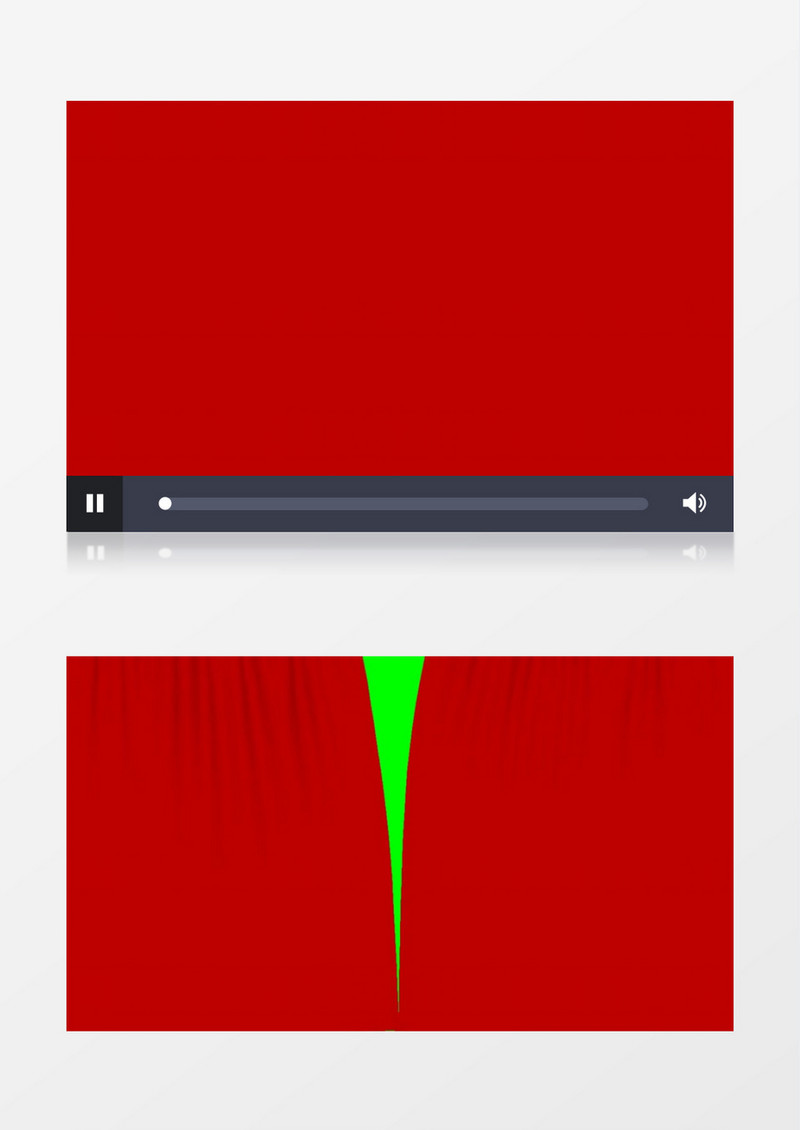 颜色鲜艳红色幕布逐渐打开视频素材