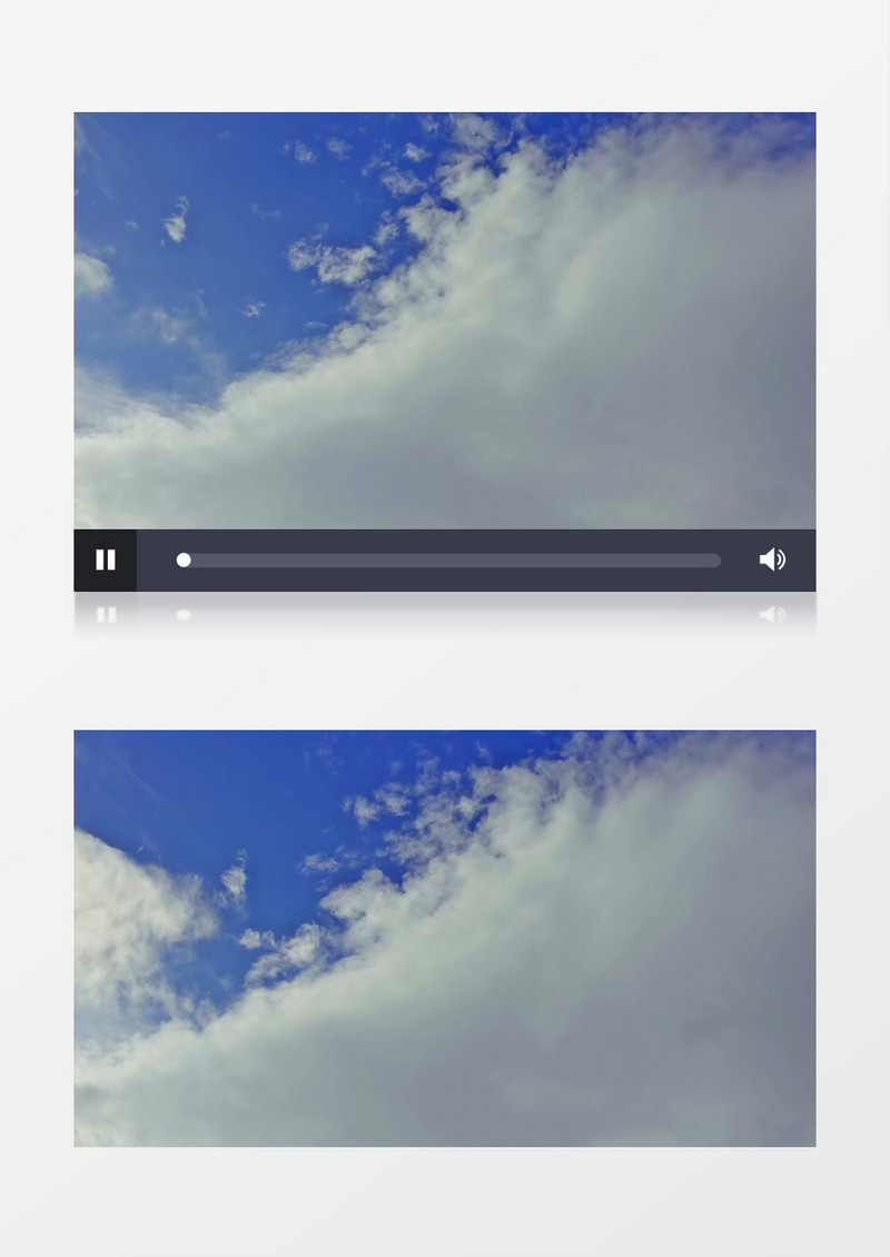 夏季微风和煦蓝天白云实拍视频
