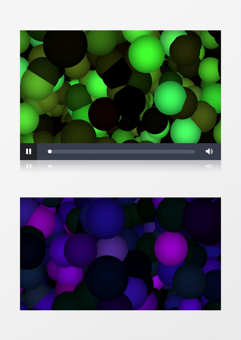 彩色的球做自由落体运动视频素材