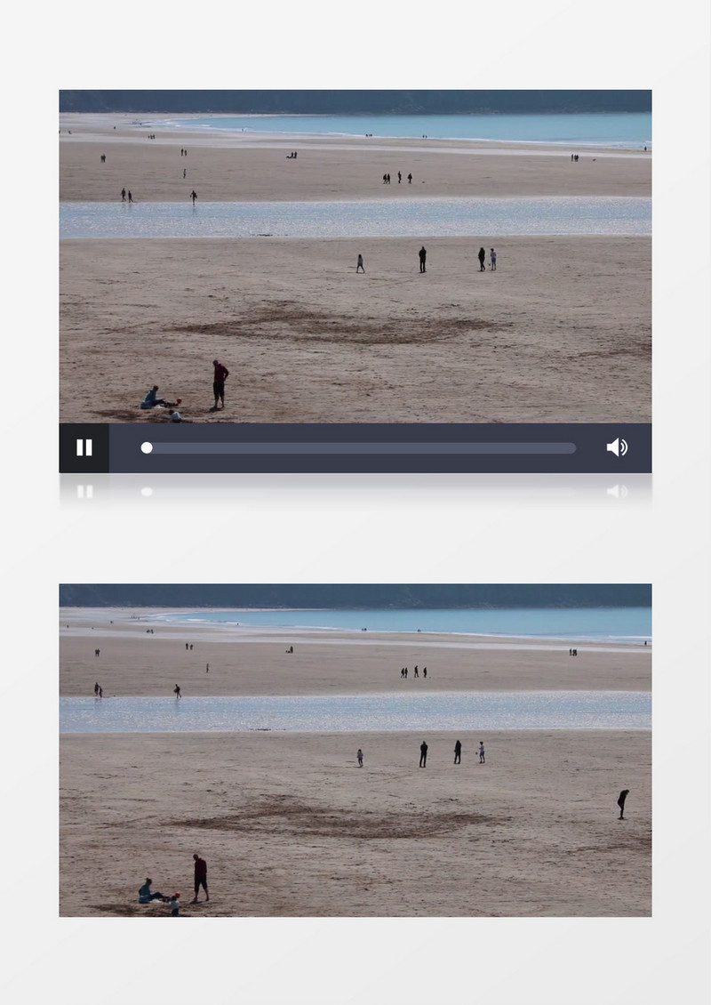 英国海滩风景实拍视频素材