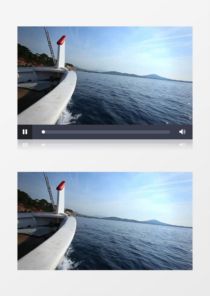 近距离高清拍摄白天户外河流船头捕鱼实拍视频素材