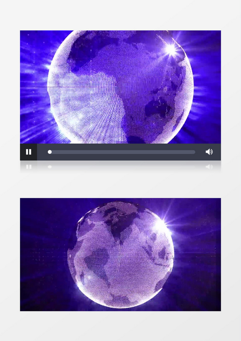 点线面组成地球旋转景象视频素材