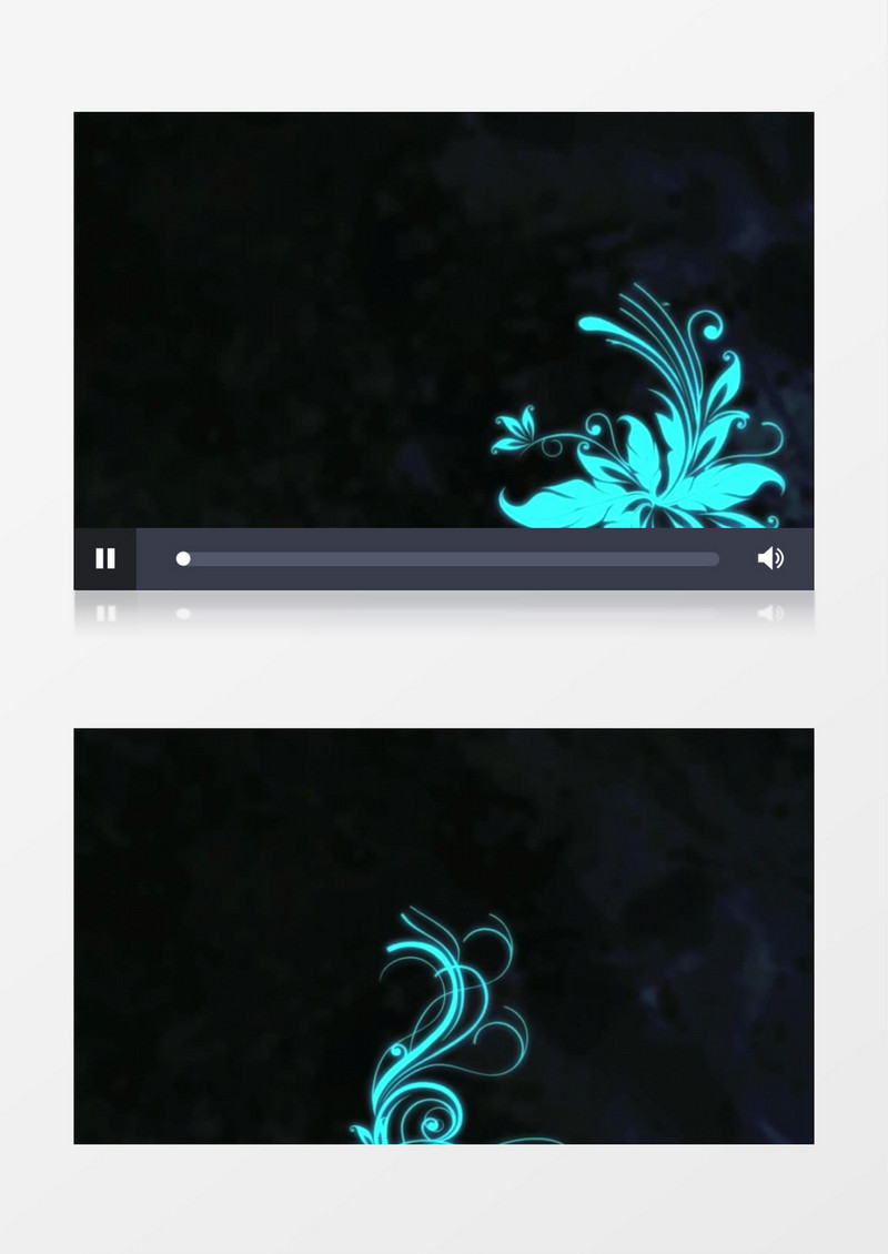蓝色的鲜花蔓延伸展视频素材