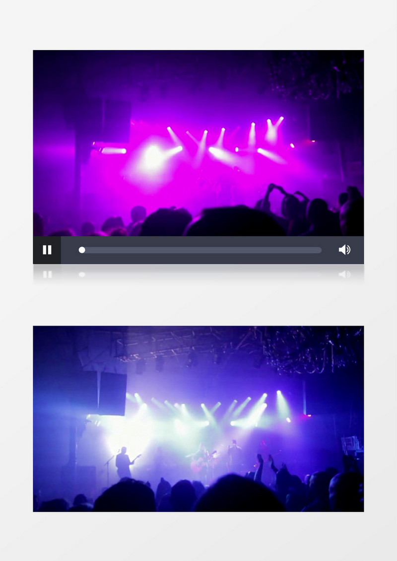 乐队演唱会MP4实拍慢放视频素材