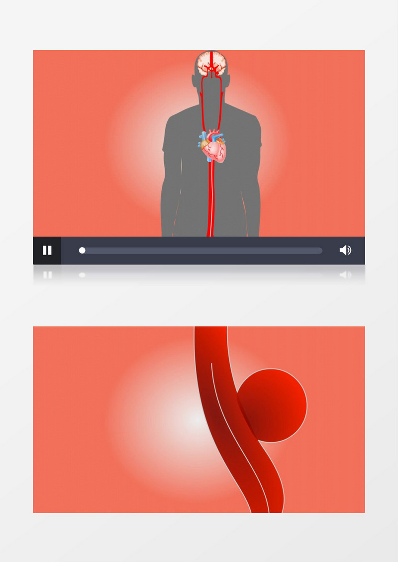人体器官心脏工作诊断分析图动画视频素材