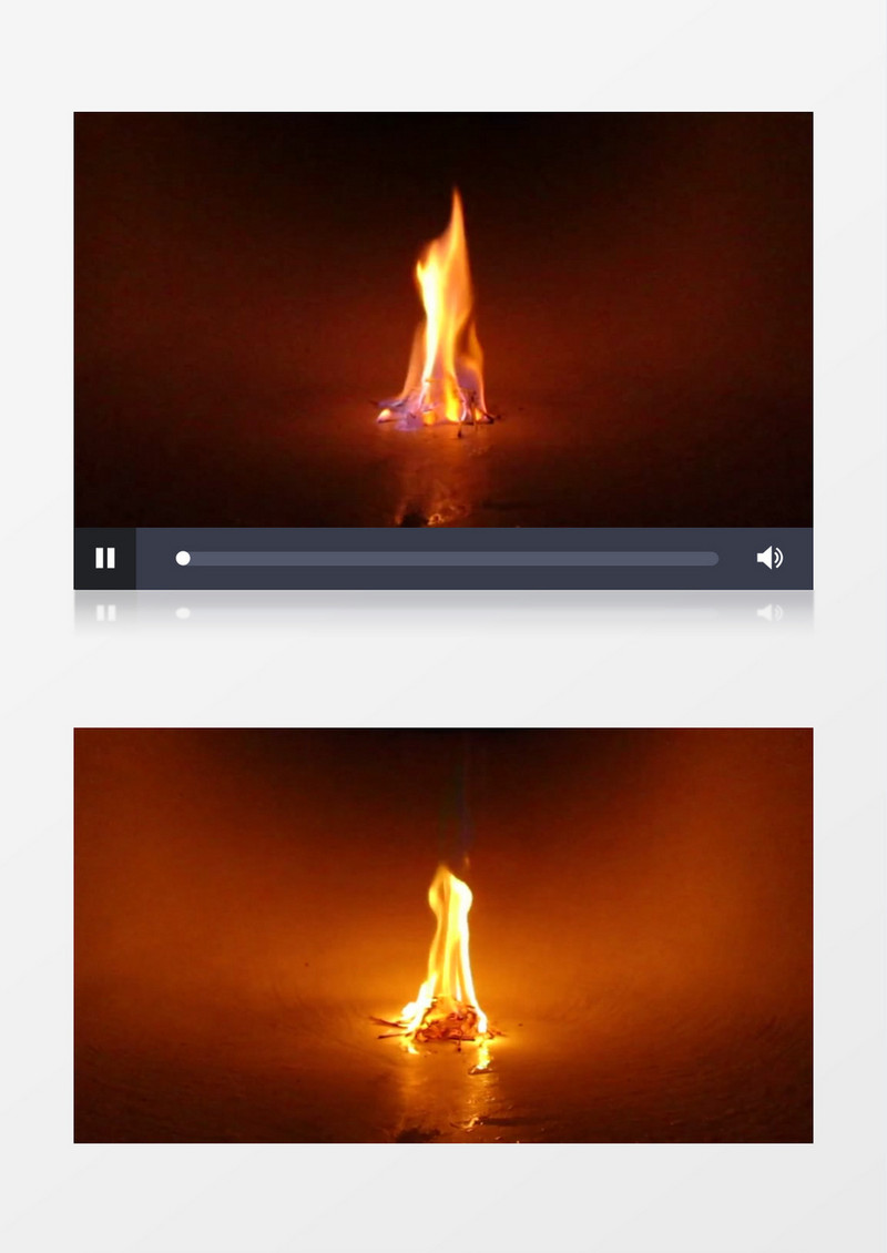 瞬间被点燃的可燃物耀眼的火焰实拍视频素材