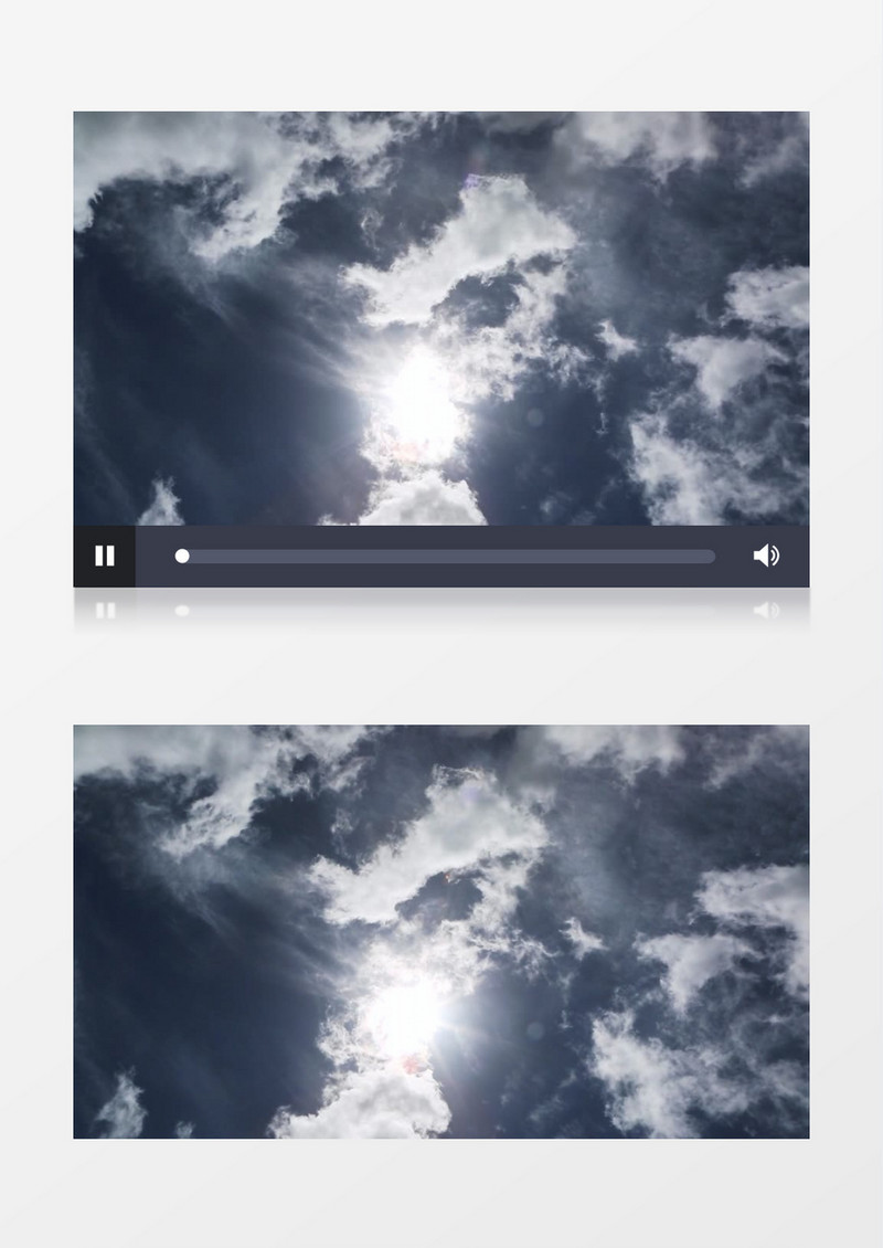 蓝色的天空高清实拍视频素材