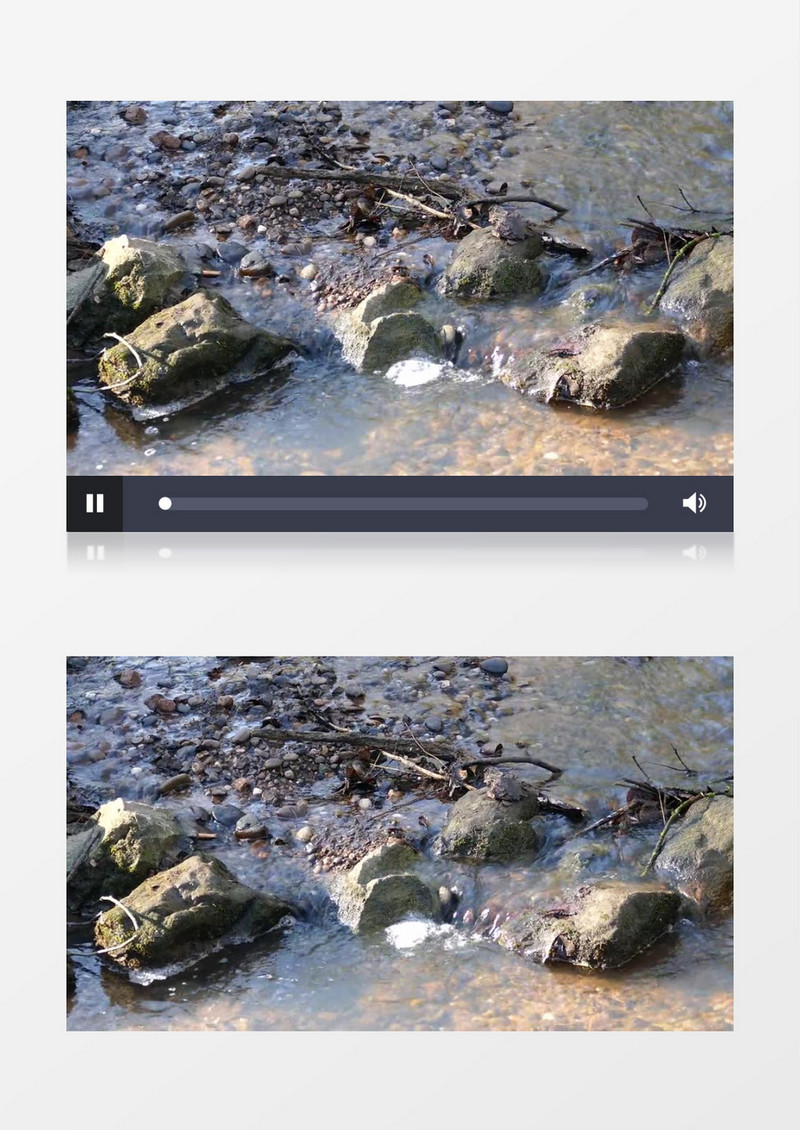 环境之小溪流水MP4实拍视频素材