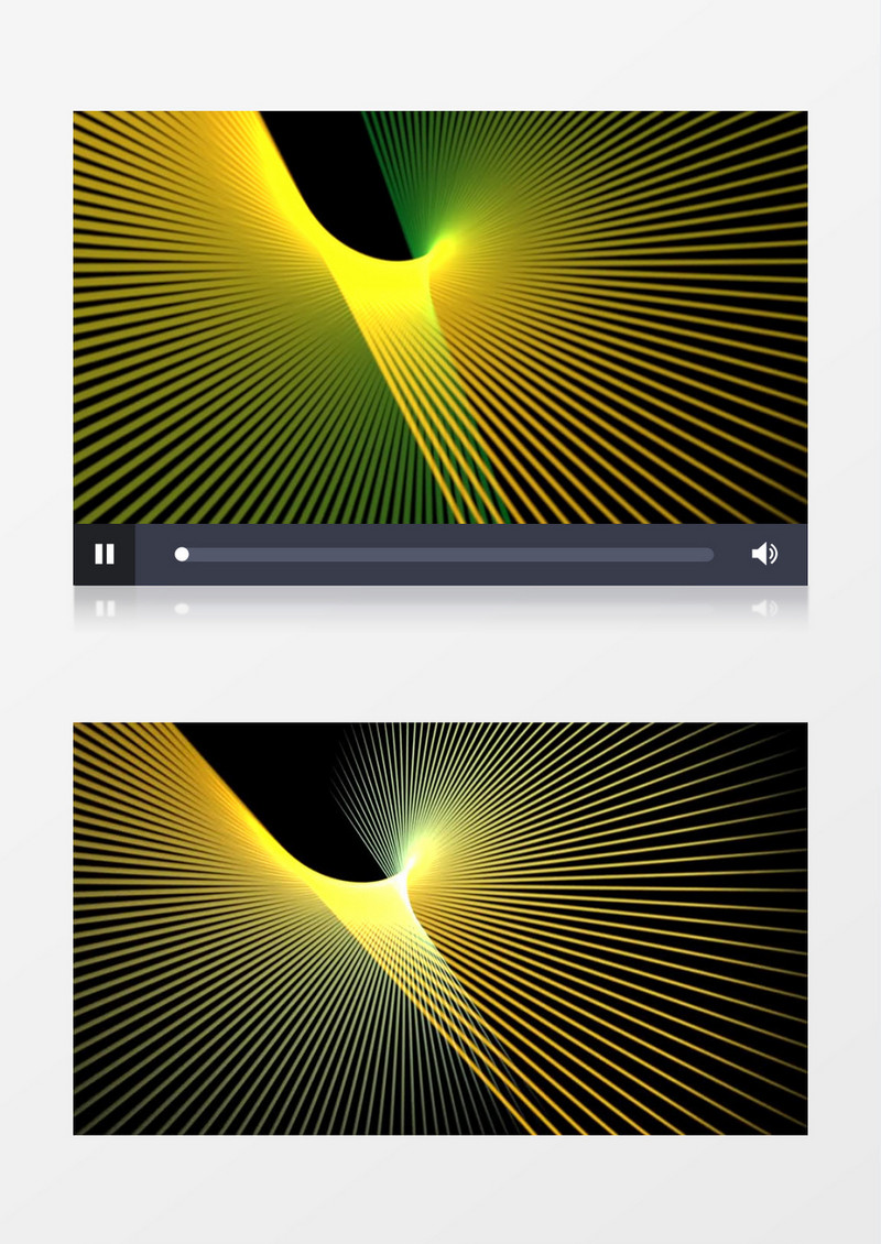 3D动画抽象光线线条渐变失重浮动视频素材