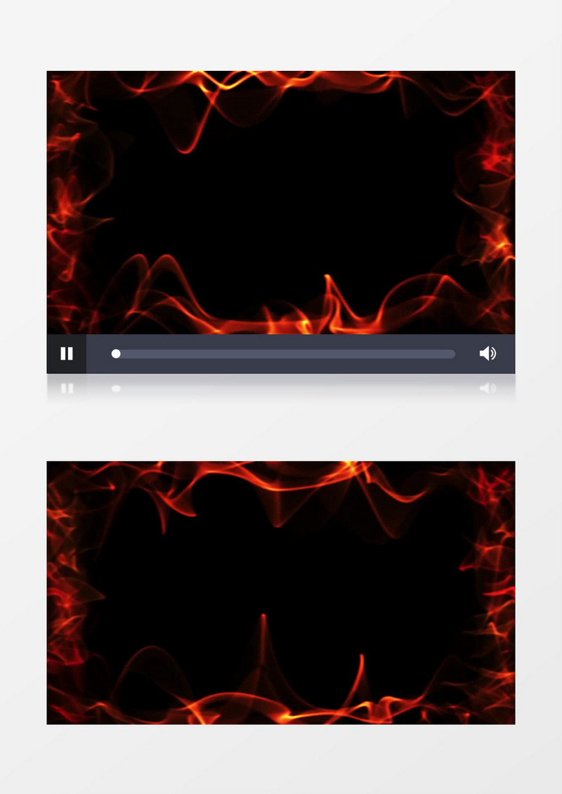 动画模拟红色高温火焰燃烧过程视频素材