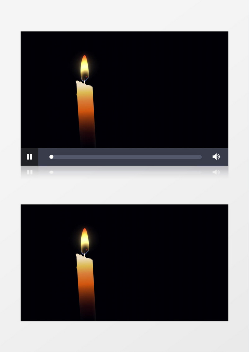 动态动画模拟蜡烛被风吹灭的效果视频素材
