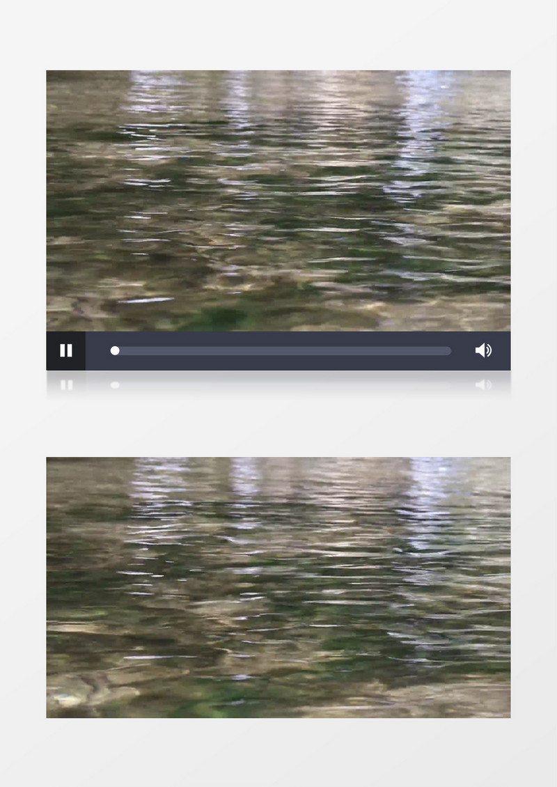 近距离拍摄河面上不断涌动的水波波纹实拍视频素材