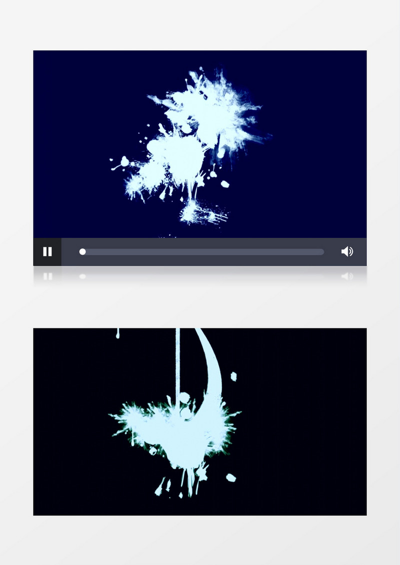 动画液体油漆滴落艺术背景视频素材